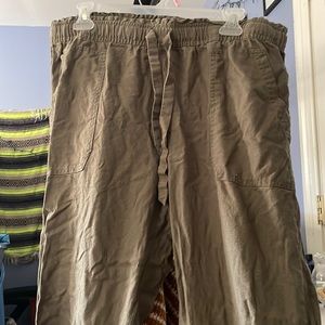 Dark green and stretchy